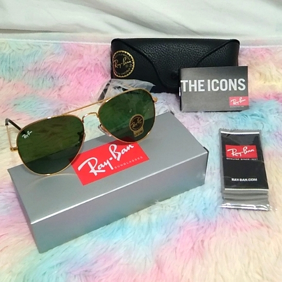 Ray-Ban Accessories - NEW Authentic Ray-Ban Aviator Sunglasses W Everything Shown